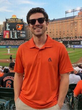 Baltimore Orioles Cutter & Buck DryTec Orange Polo Shirt Men's Medium